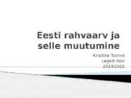 Eesti rahvaarv ja selle muutumine