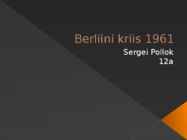 Berliini kriis 1961