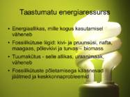 Taastuv ja taastumatu energia #2