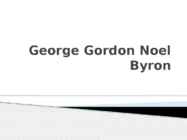 George Gordon Noel Byron