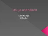Uni ja unehäired
