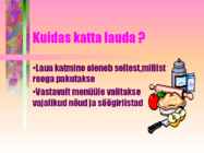 Kodundus-Lauakatmine ja lauakombed #2