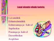 Kodundus-Lauakatmine ja lauakombed #5