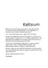 Kaltsium #2