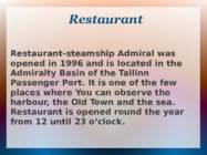 Restaurant - steamship Admiral #4