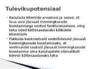 Jõusaali treeningkavade koostamise veebilahendus #11