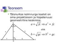 Seosed täisnurkses kolmnurgas #14