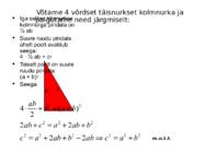 Seosed täisnurkses kolmnurgas #19