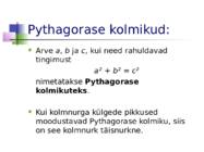 Seosed täisnurkses kolmnurgas #31