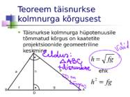 Seosed täisnurkses kolmnurgas #7