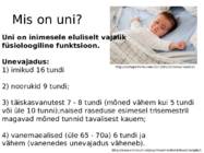 Uni ja tervis #3
