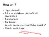 Uni ja tervis #9