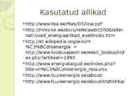 Alternatiivsed energiaallikad- tuule- ja hüdroenergia #14