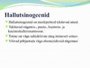 Uimastava toimega ained- nende üldine iseloomustus ja liigitus #13