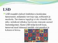 Uimastava toimega ained- nende üldine iseloomustus ja liigitus #15