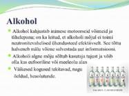 Uimastava toimega ained- nende üldine iseloomustus ja liigitus #5