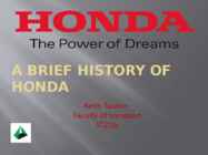 Honda lühiajalugu inglise keeles