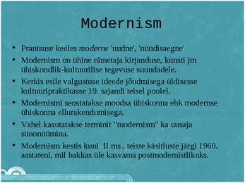Modernism #2