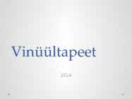 Vinüültapeet
