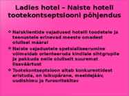TooteKontseptsiooni presentatsioon------ja toote elutsükkel #2
