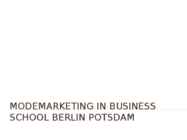 Modemarketing in Potsdam