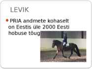 EESTI HOBUNE #7