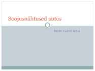 Soojusnähtused autos