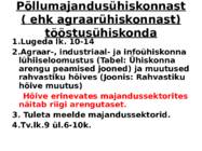 Muutused majanduse struktuuris ja hõives #2