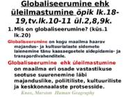 Muutused majanduse struktuuris ja hõives #5