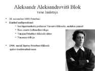 Aleksandr Blok powerpoint #2