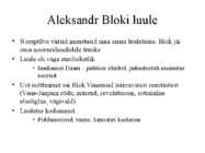 Aleksandr Blok powerpoint #5