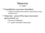 Manerism Itaalias powerpoint #2