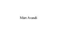 Märt Avandi powerpoint