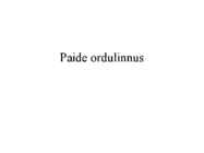 Paide ordulinnus powerpoint