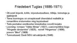 1940ndate kirjanduse lühikokkuvõte #13