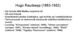 1940ndate kirjanduse lühikokkuvõte #14