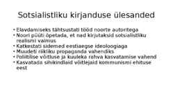 1940ndate kirjanduse lühikokkuvõte #5