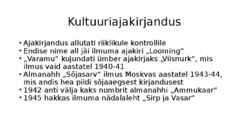 1940ndate kirjanduse lühikokkuvõte #6