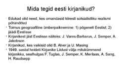 1940ndate kirjanduse lühikokkuvõte #7