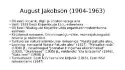 1940ndate kirjanduse lühikokkuvõte #10