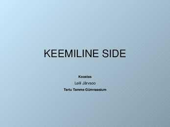Keemiline side