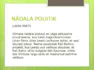 Parlamentaarne ja presidentaalne vabariik #11