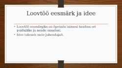 Puuliikide eristamise doomino-Loovtöö #2