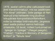 Arvo Pärt elulugu #8