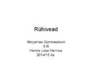 Rühivead