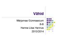 Vähid