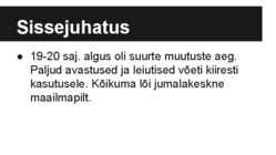 Kultuur ja teadus 20 saj algul #2
