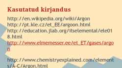 Argooni üldkirjeldus #10