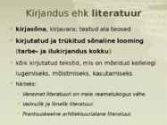 Kirjandus-Ilukirjandus #2