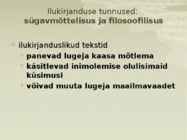 Kirjandus-Ilukirjandus #8
